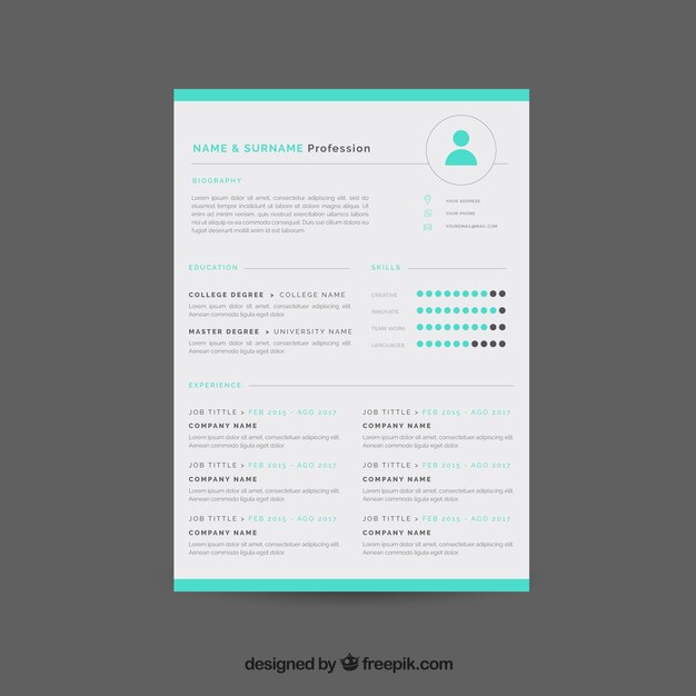 Flat curriculum template