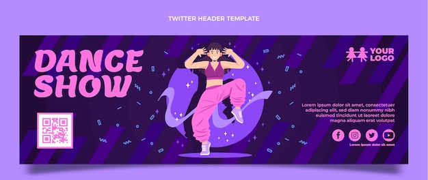 Flat dance show twitter header