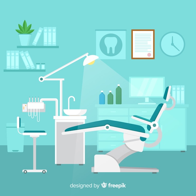 Free Vector flat dental clinic