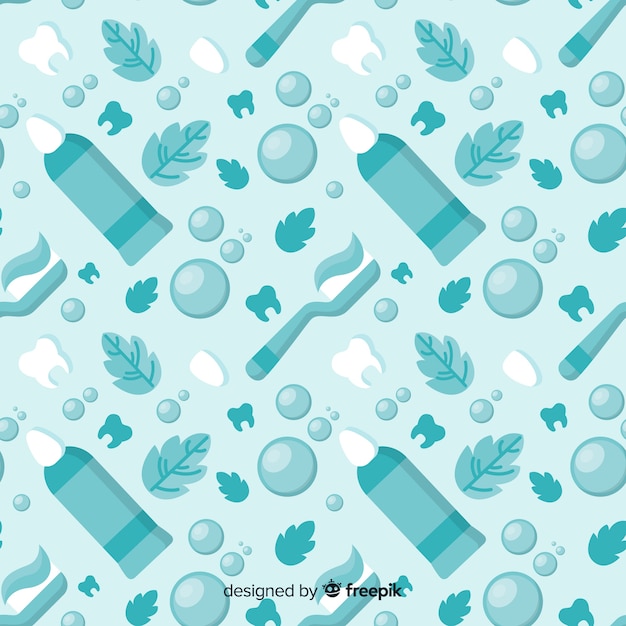 Free vector flat dentist pattern