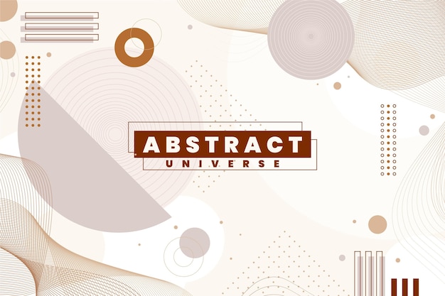 Flat design abstract background