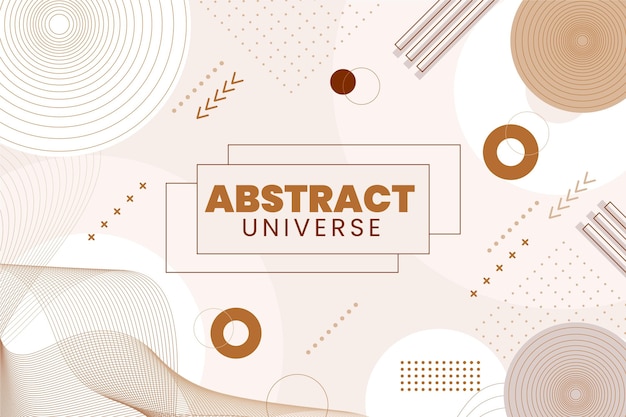 Flat design abstract background