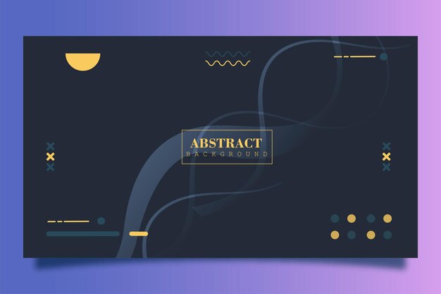 Flat design abstract background