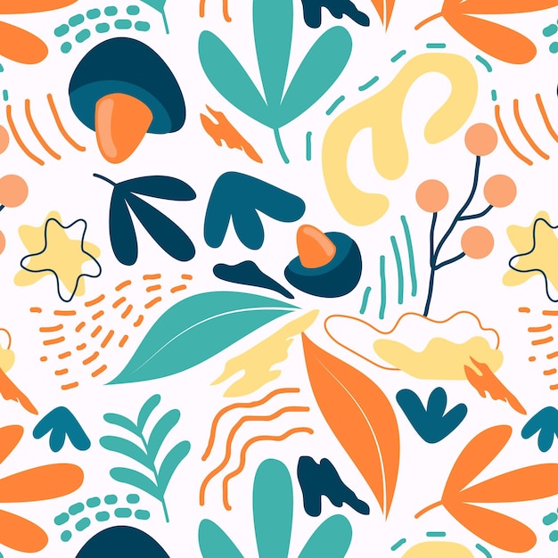 Flat design abstract element pattern