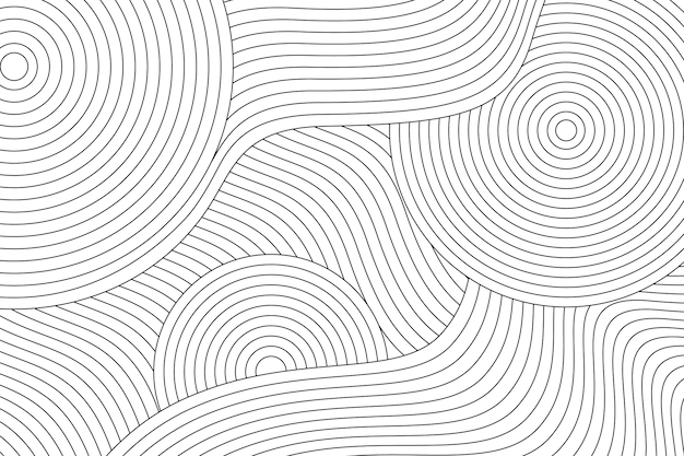 Free Vector flat design abstract outline background