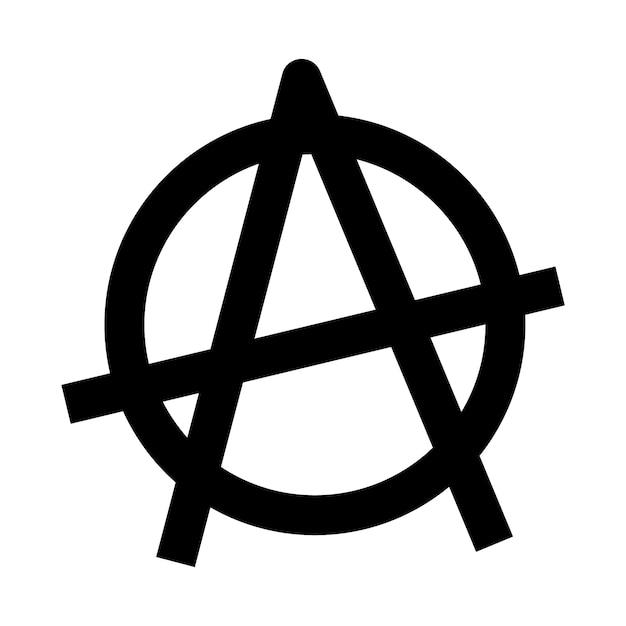 Free Vector flat design anarchy movement symbol