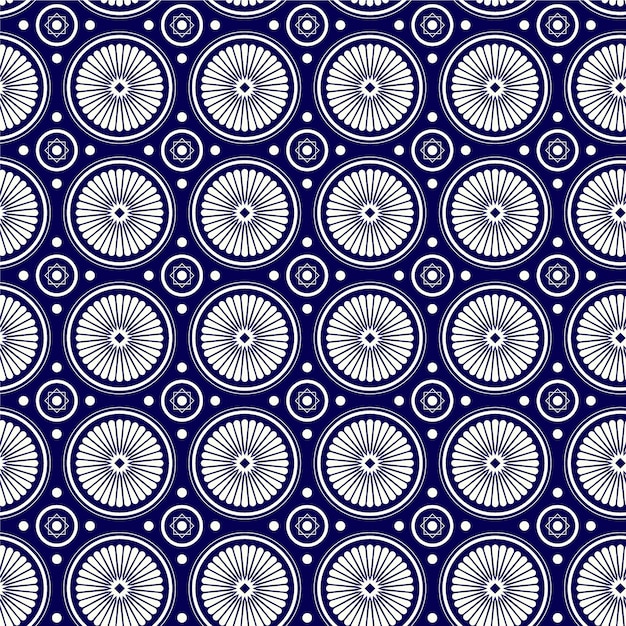 Flat design arabesque pattern