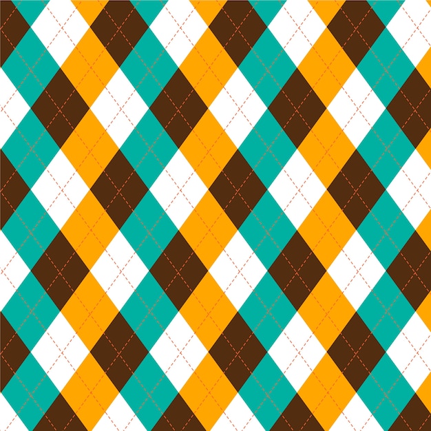 Flat design argyle pattern