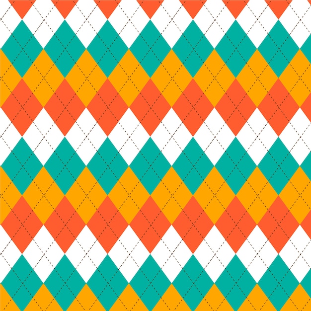 Free Vector flat design argyle pattern