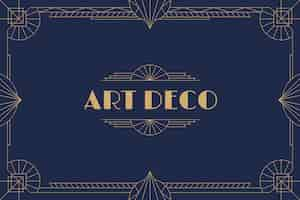 Free vector flat design art deco background