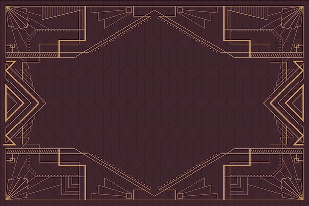 Free Vector flat design art deco background