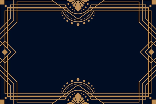 Free Vector flat design art deco background