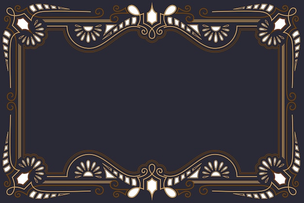 Flat design art deco background