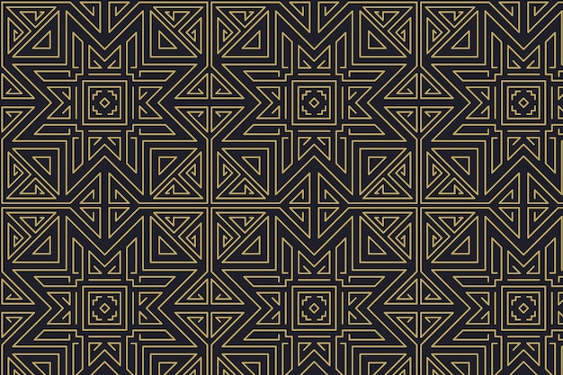 Flat design art deco elegant pattern