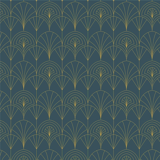 Flat design art deco elegant wallpaper