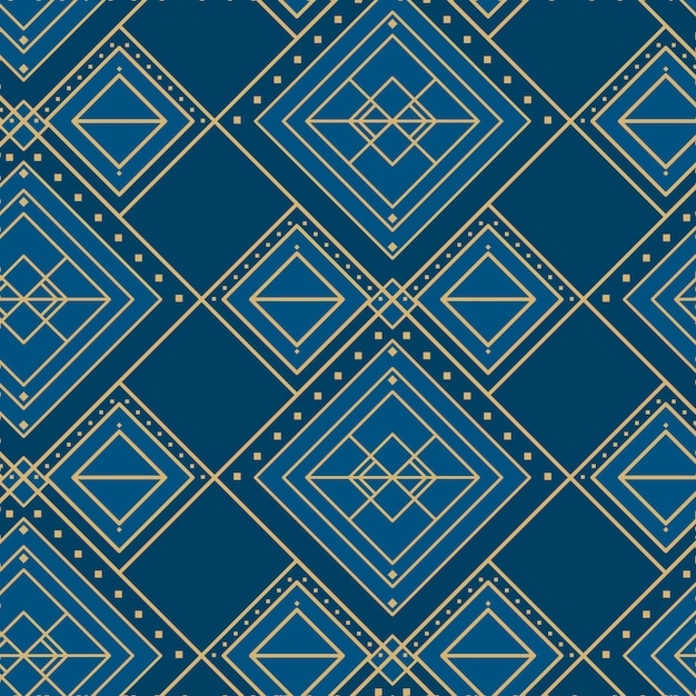 Flat design art deco geometric background