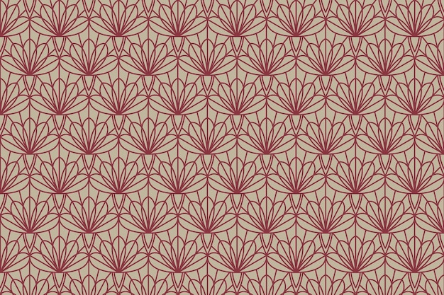 Free Vector flat design art deco pattern