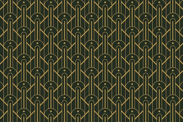 Free Vector flat design art deco pattern