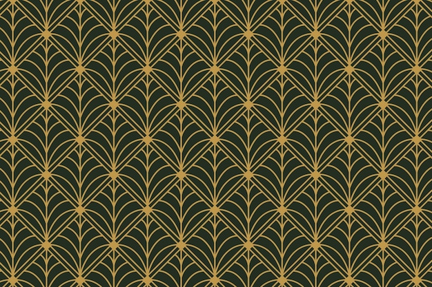 Free Vector flat design art deco pattern