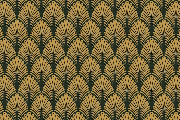 Free Vector flat design art deco pattern