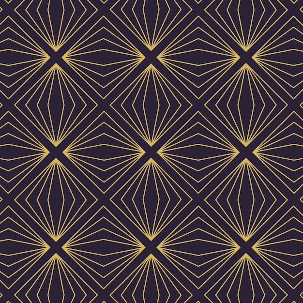 Flat design art deco pattern