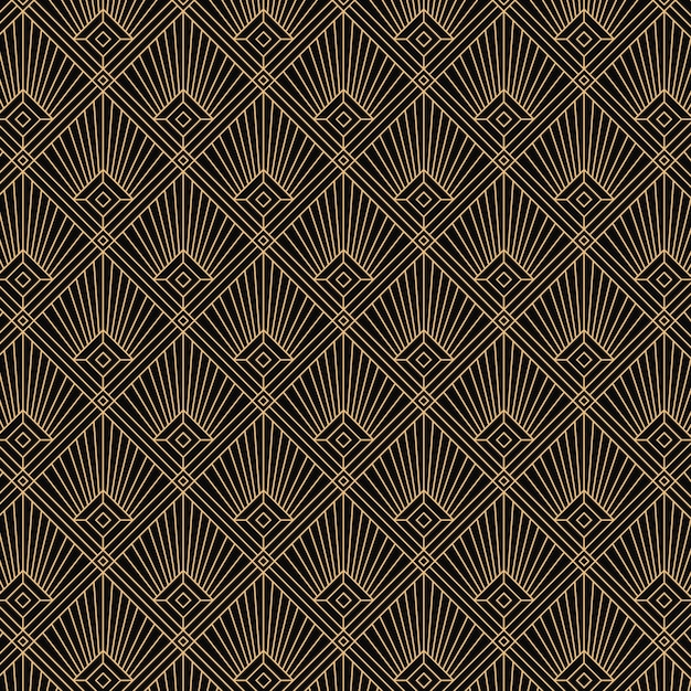 Flat design art deco pattern