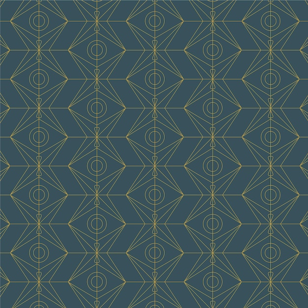 Flat design art deco premium wallpaper