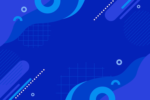 Flat design blue background