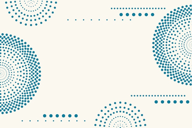 Flat design blue dots background