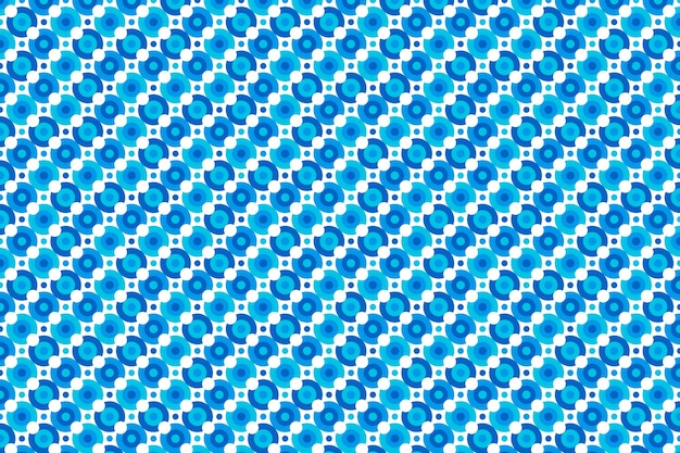 Flat design blue dots pattern