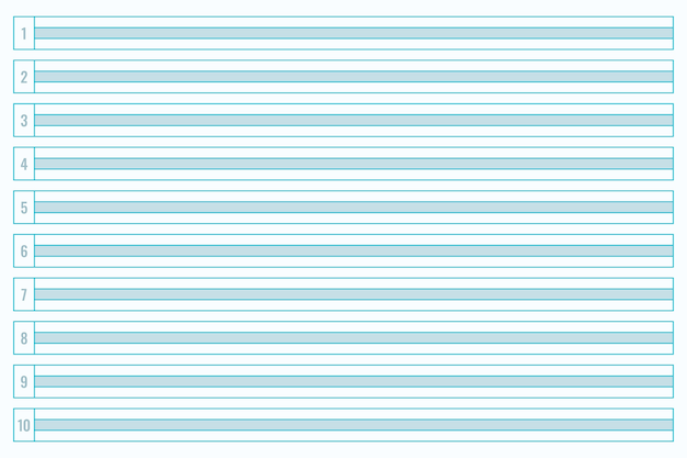 Flat design blue lined paper background