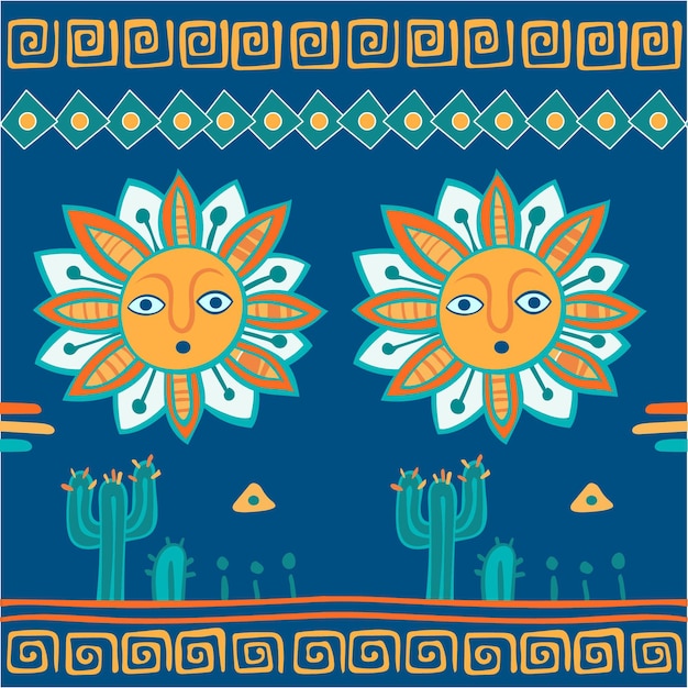 Free vector flat design boho pattern