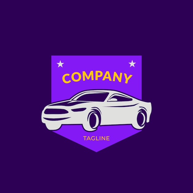 Free Vector flat design car service logo