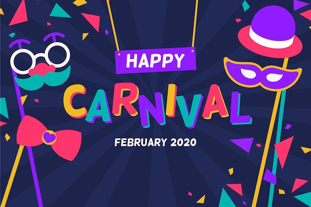 Flat design carnival concept