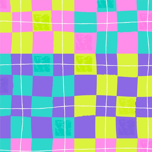 Free Vector flat design checkerboard pattern design