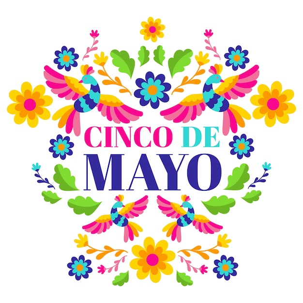 Free Vector flat design cinco de mayo theme