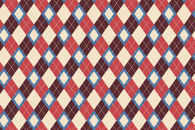 Free Vector flat design classic argyle pattern