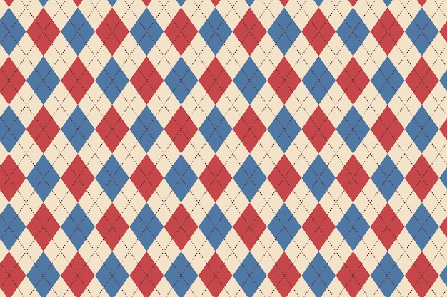 Free Vector flat design classic argyle pattern