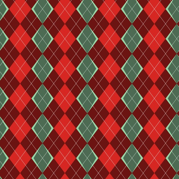 Flat design classic argyle pattern