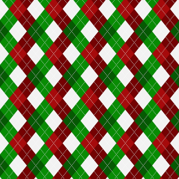 Flat design classic argyle pattern