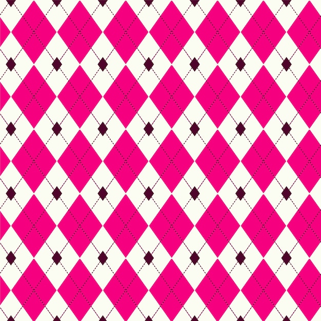 Flat design classic argyle pattern