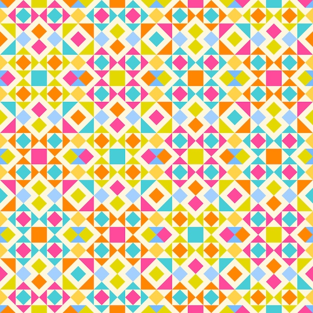 Free vector flat design colorful geometric pattern