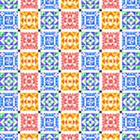 Free vector flat design colorful geometric pattern