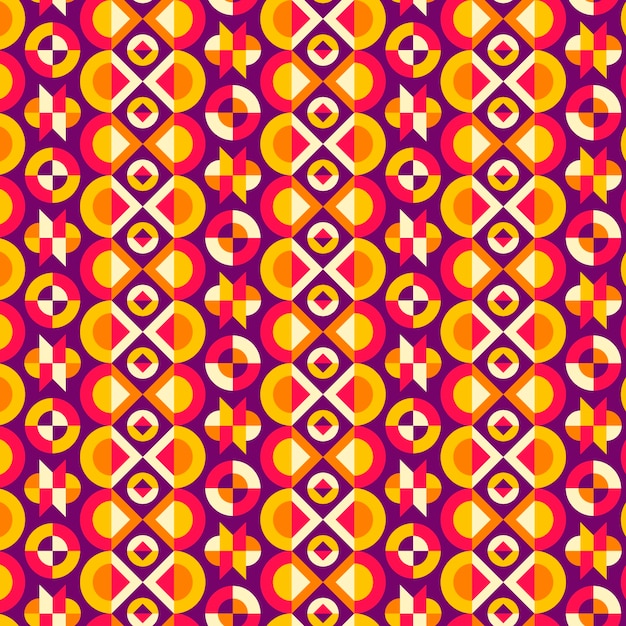 Free Vector flat design colorful geometric pattern