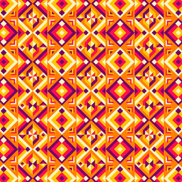 Free Vector flat design colorful geometric pattern