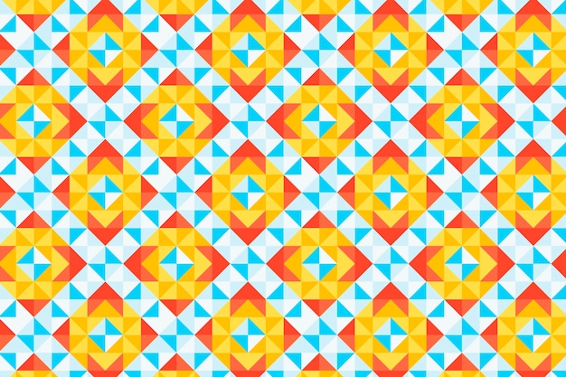 Free Vector flat design colorful geometric pattern