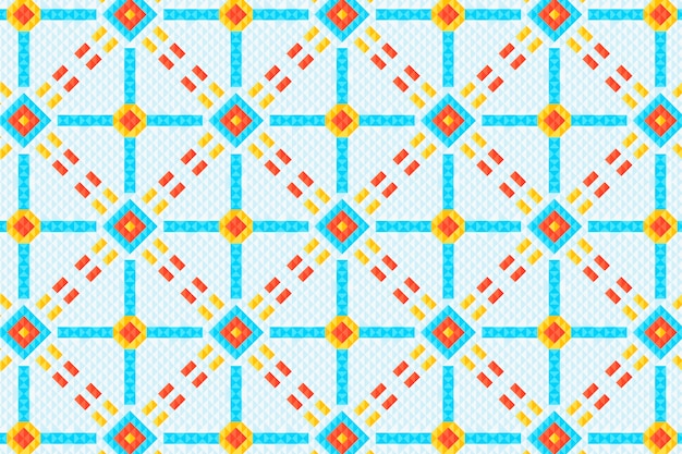 Flat design colorful geometric pattern