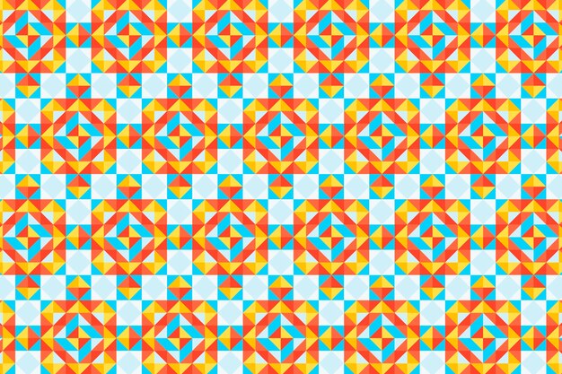 Flat design colorful geometric pattern