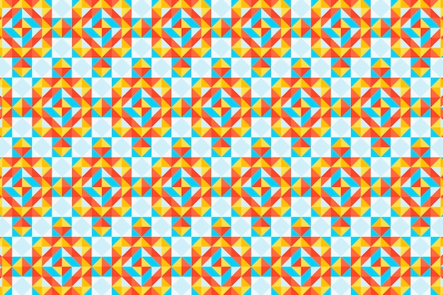 Flat design colorful geometric pattern