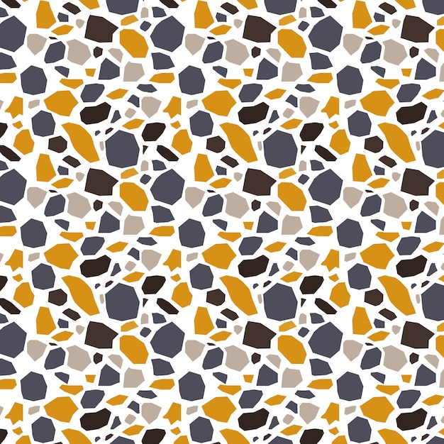 Flat design colorful terrazzo pattern